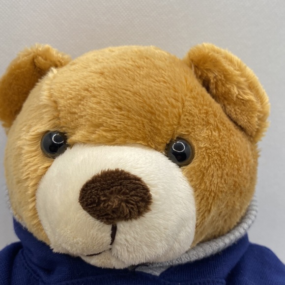 Mnjikaning Police Service Plush Stuffed Brown Bear Wearing Navy Hoodie Dan Dee - Picture 7 of 8
